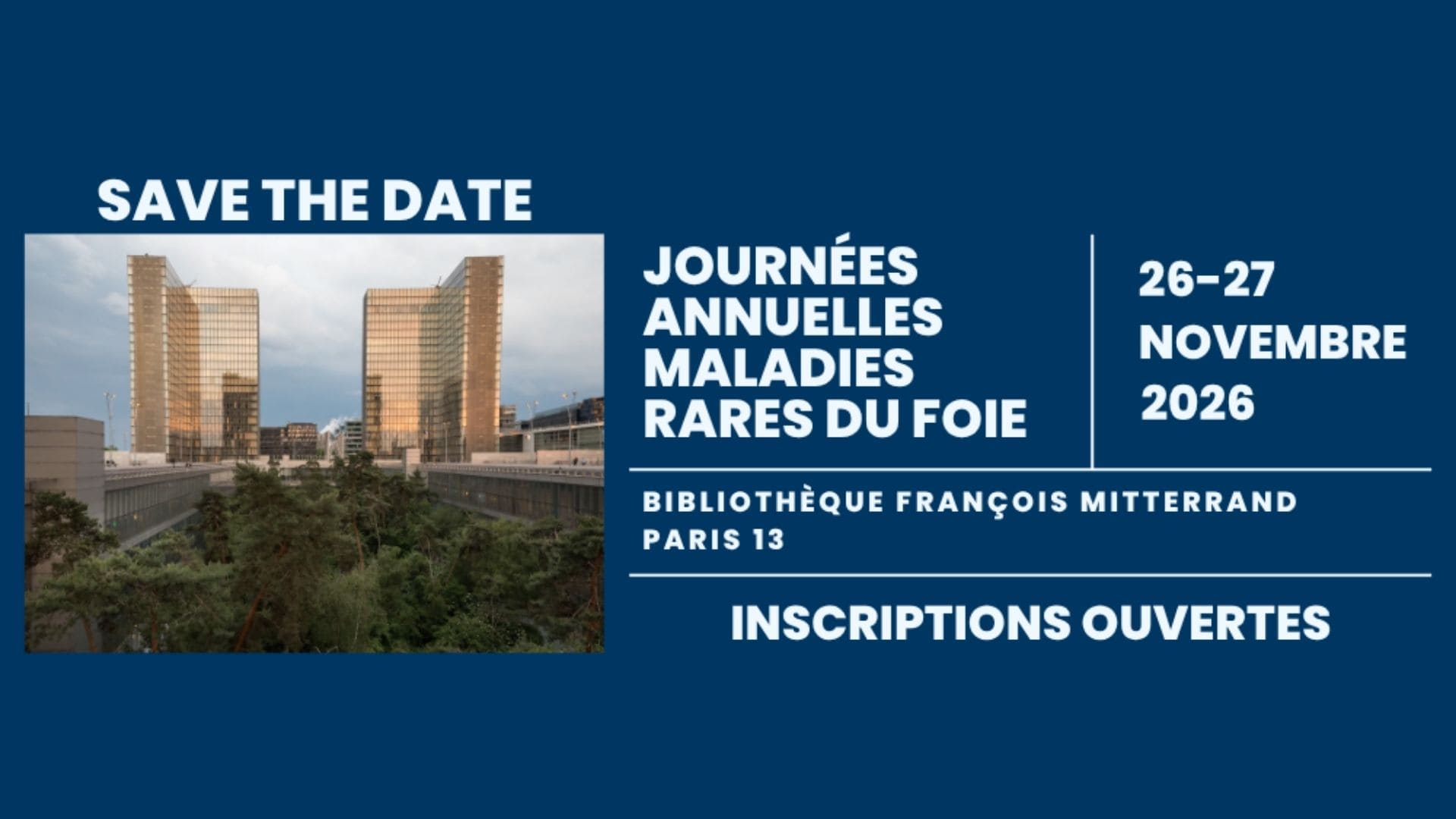 26 & 27 novembre | Journées annuelles maladies rares du foie – Paris